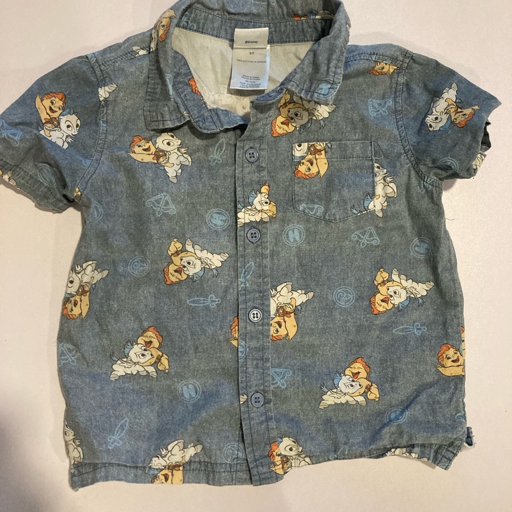 Boys Disney Hercules button down shirt